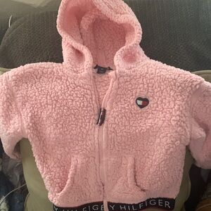 Tommy Hilfiger Kids Pink Sherpa Jacket